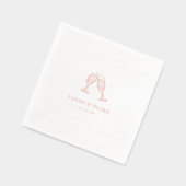 手描きドードルドリンク 箔ナプキン (左)