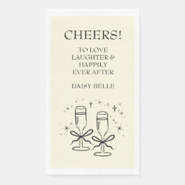 手描きドードルブライダルシャワー黄