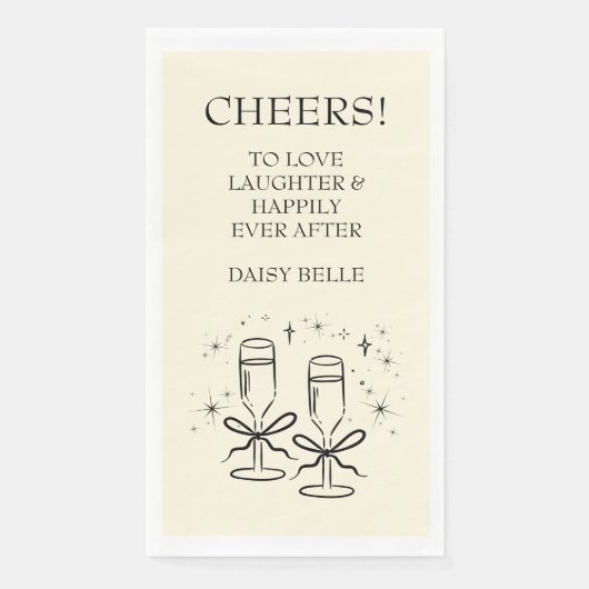 手描きドードルブライダルシャワー黄 (正面)