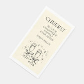 手描きドードルブライダルシャワー黄 (コーナー)