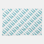 手描きナイフ及びフォーク キッチンタオル (横)