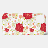 手描きハイビスカス模様 Case-Mate iPhoneケース (裏面 (横))