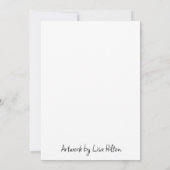 手描きハウスプラントアートカード カード (裏面)