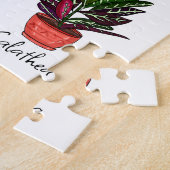 手描きハウスプラントアート ジグソーパズル (側面)