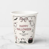 手描きハッピーハロウィンペーパーカップ 紙コップ (正面)