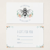 手描きハニービーキーパーアピラフローラ (正面&裏面)