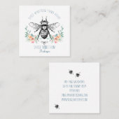 手描きハニービーキーパーアピラフローラ スクエア名刺 (正面/裏面)