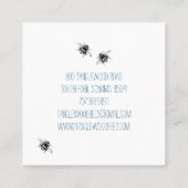 手描きハニービーキーパーアピラフローラ スクエア名刺 (裏面)