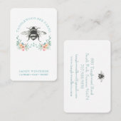 手描きハニービー養蜂場ハニープロダクツ広場 名刺 (正面/裏面)