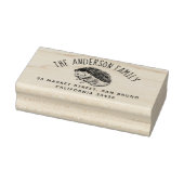 手描きハリネズミ |名前をカスタムすると差出人住所 ラバースタンプ (スタンプ)