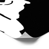 手描きハロウィンパターン背景 ポスター (角)