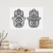 手描きハンサ(オーナメント付) 2 ポスター (キッチン)