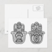 手描きハンサ(オーナメント) ポストカード (正面/裏面)