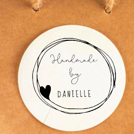 手描きハート枠 セルフインキングスタンプ