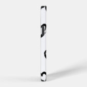 手描きハート模様のシームレスパターン iPhoneケース (右側面)