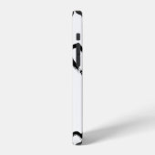 手描きハート模様のシームレスパターン iPhoneケース (左側面)