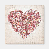 手描きハート マグネット (正面)