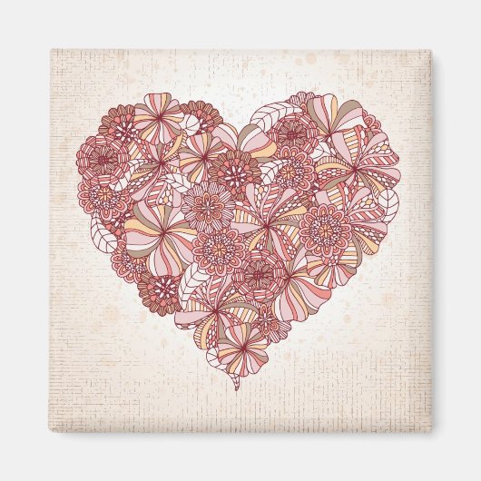 手描きハート マグネット (正面)