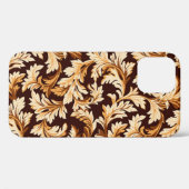 手描きバロック葉のスタイリッシュ:優雅さ。 Case-Mate iPhoneケース (裏面 (横))