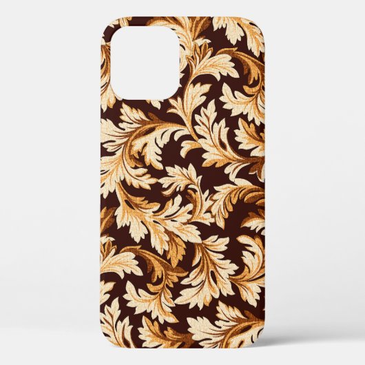 手描きバロック葉のスタイリッシュ:優雅さ。 Case-Mate iPhoneケース (裏面)