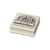 手描きパインズランドスケープファミリー差出人住所 ラバースタンプ (スタンプ)