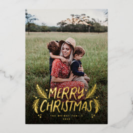 手描きパインベリー 箔シーズンカード