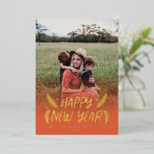 手描きパインベリー 箔シーズンカード (立ち正面)