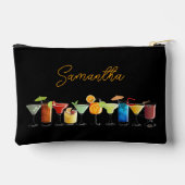 手描きパーソナライズされたカクテルをカラフル使って アクセサリーポーチ (裏面)
