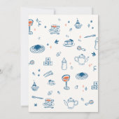 手描きパーティーベビーシャワー招待状 招待状 (裏面)