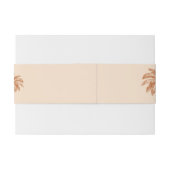 手描きパームツリーボホデザートクリーム結婚ズ 招待状ベリーバンド (裏面例)