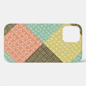 手描きヒッスターの背景を持つシームレスな模様 Case-Mate iPhoneケース (裏面 (横))