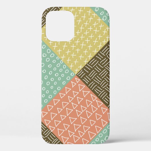手描きヒッスターの背景を持つシームレスな模様 Case-Mate iPhoneケース (裏面)