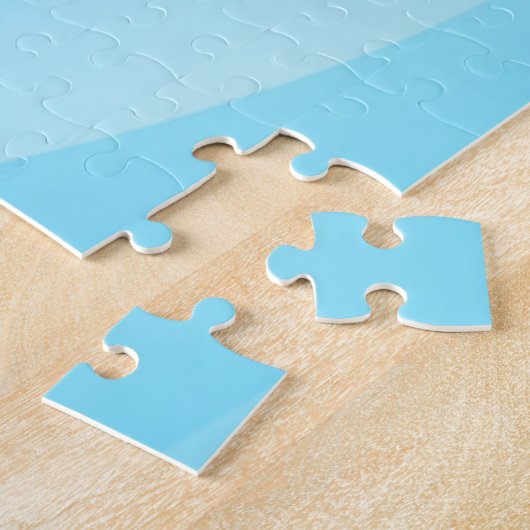 手描きヒマワリと引用文 ジグソーパズル (側面)