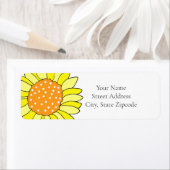 手描きヒマワリ ラベル (インサイチュ)