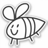 手描きビーカスタムカットビニール シール (正面)