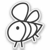 手描きビーカスタムカットビニール シール (正面)