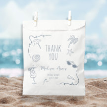 手描きビーチ落書きサンクス プリシャワーブライダルシャワー