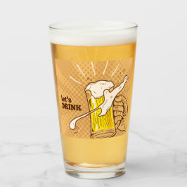 手描きビール タンブラーグラス