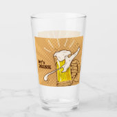 手描きビール タンブラーグラス (正面)