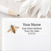 手描きビー差出人住所ラベル ラベル (インサイチュ)