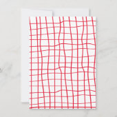 手描きピイタリアンザパーティー誕生日 招待状 (裏面)