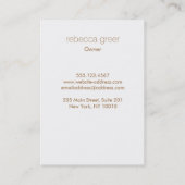 手描きピエレガントンクさくらんぼフローラ 名刺 (裏面)