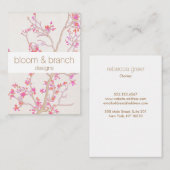 手描きピエレガントンクさくらんぼフローラ 名刺 (正面/裏面)