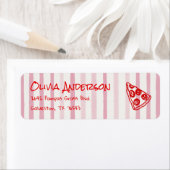 手描きピザ特別配送おもしろいベビーシャワー ラベル (インサイチュ)