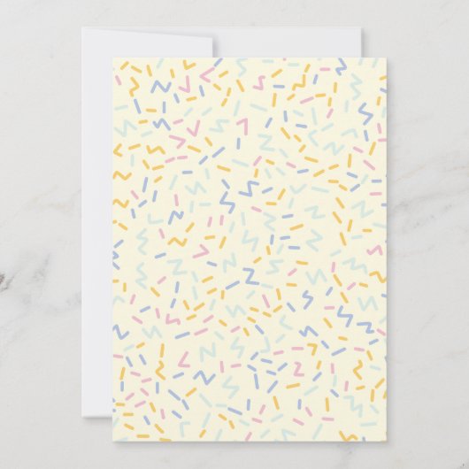 手描きピニャタメキシカンフィエスタ誕生日パーティー 招待状 (裏面)