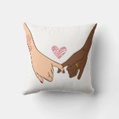 手描きピンキーの誓いピンキー約束の概念 クッション (裏面)