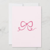 手描きピンクのお気に入り交換パーティー 招待状 (裏面)