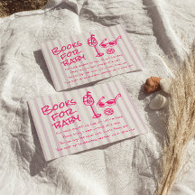 手描きピンクのベビーボードの女の子のブックリクエスト