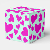 手描きピンクハートバレンタインギフト フェイバーボックス (裏面サイド)