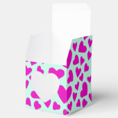 手描きピンクハートバレンタインギフト フェイバーボックス (オープン)